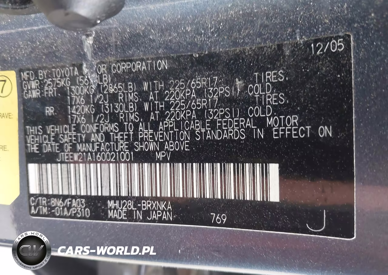 2006 Toyota Highlander Hybrid V6 VIN:JTEEW21A160021001 - 9