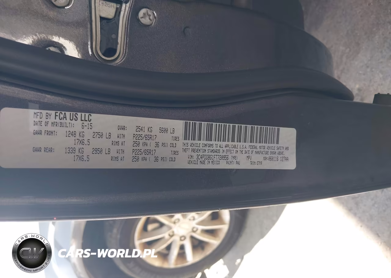 2015 Dodge Journey Sxt VIN:3C4PDDBG1FT720956 - 9