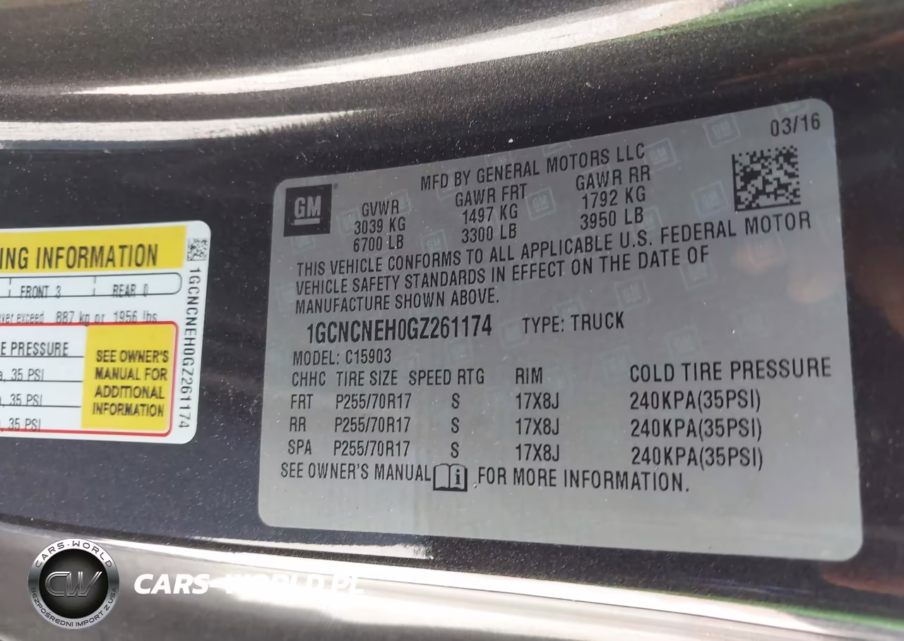 2016 Chevrolet Silverado 1500 Work Truck VIN:1GCNCNEH0GZ261174 - 9