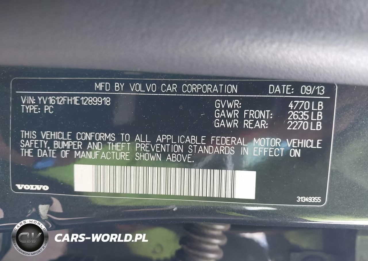 2014 Volvo S60 T5 VIN:YV1612FH1E1289918 - 9