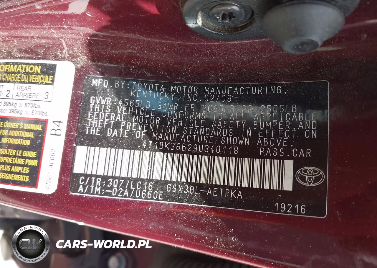 2009 Toyota Avalon Limited VIN:4T1BK36B29U340118 - 9