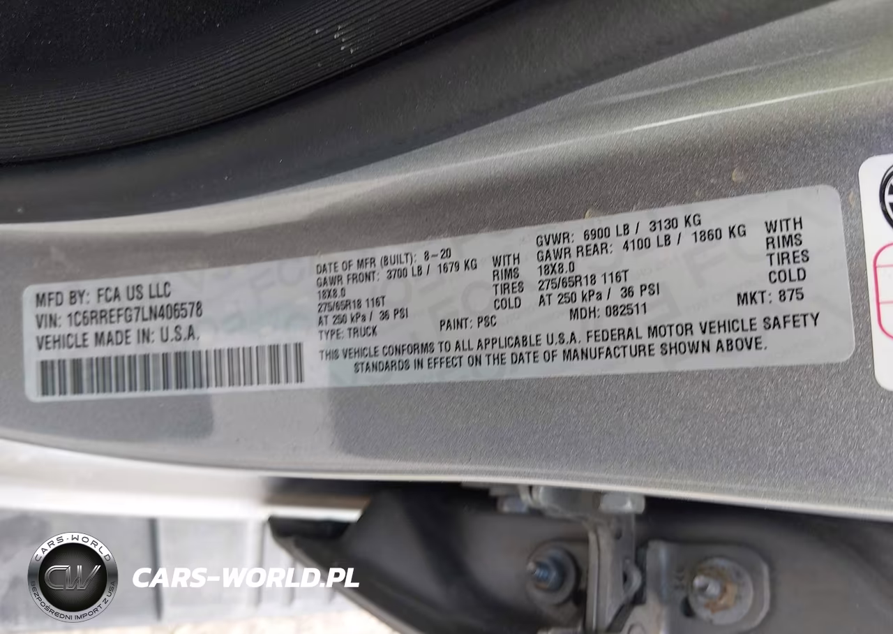2020 Ram 1500 Lone Star 4X2 5'7 Box VIN:1C6RREFG7LN406578 - 9