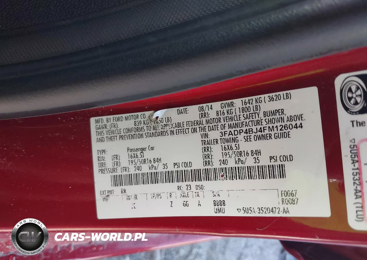 2015 Ford Fiesta Se VIN:3FADP4BJ4FM126044 - 9
