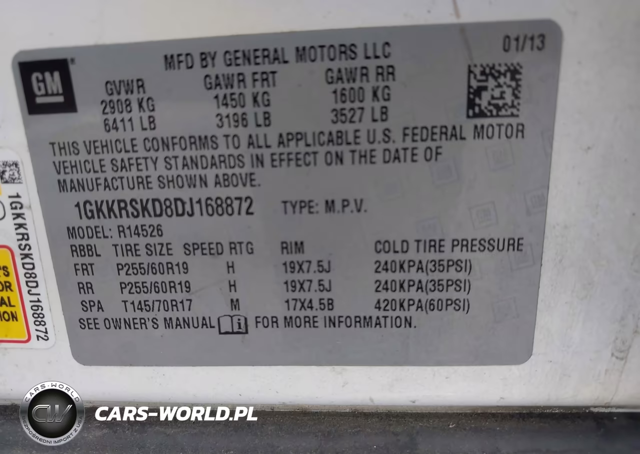 2013 GMC Acadia Slt-2 VIN:1GKKRSKD8DJ168872 - 9