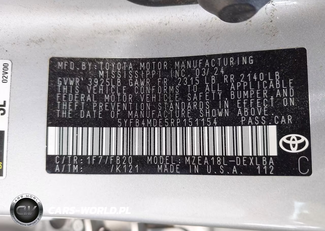 2024 Toyota Corolla Le VIN:5YFB4MDE5RP151154 - 9