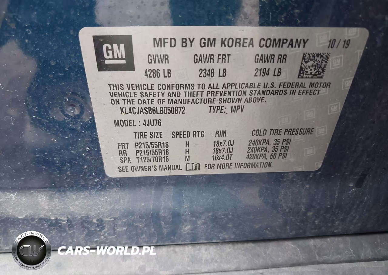 2020 Buick Encore Fwd Preferred VIN:KL4CJASB6LB050872 - 9