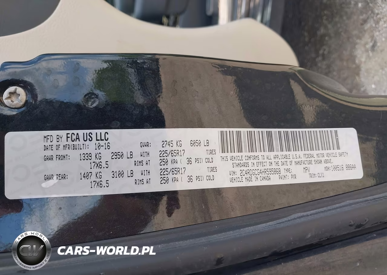 2017 Dodge Grand Caravan Sxt VIN:2C4RDGCG4HR595868 - 9