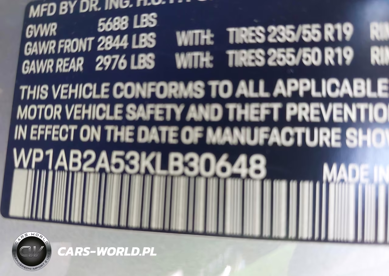 2019 Porsche Macan S VIN:WP1AB2A53KLB30648 - 9
