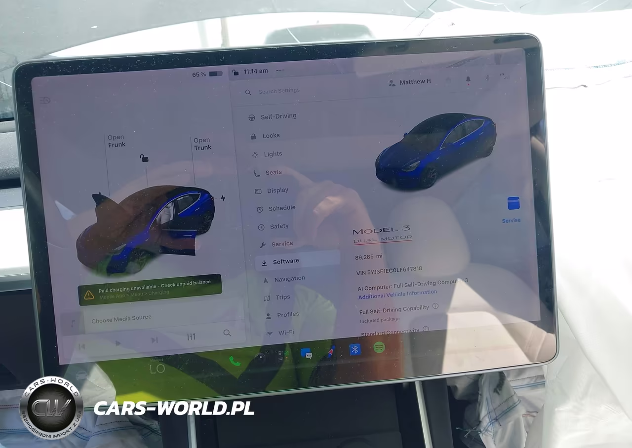 2020 Tesla Model 3 Performance Dual Motor All-Wheel Drive VIN:5YJ3E1EC0LF647818 - 18
