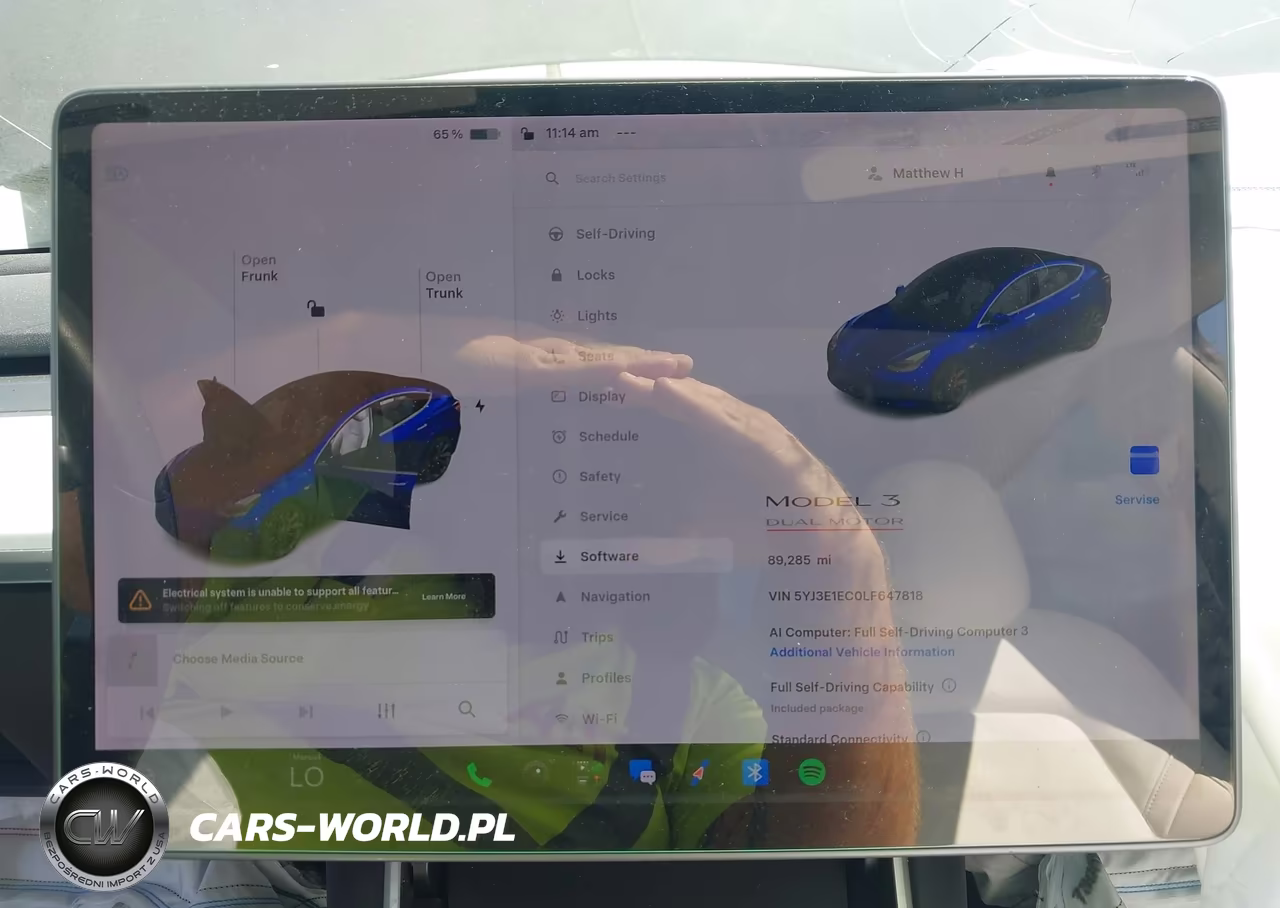 2020 Tesla Model 3 Performance Dual Motor All-Wheel Drive VIN:5YJ3E1EC0LF647818 - 7