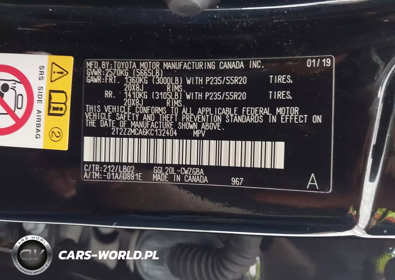 2019 Lexus Rx 350 VIN:2T2ZZMCA6KC132404 - 9