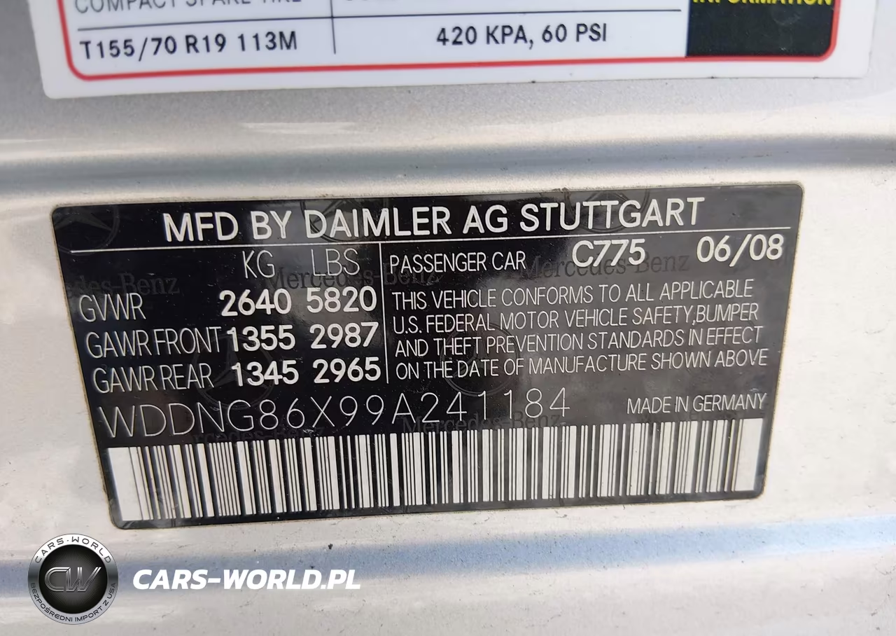 2009 Mercedes-Benz S 550 4Matic VIN:WDDNG86X99A241184 - 9