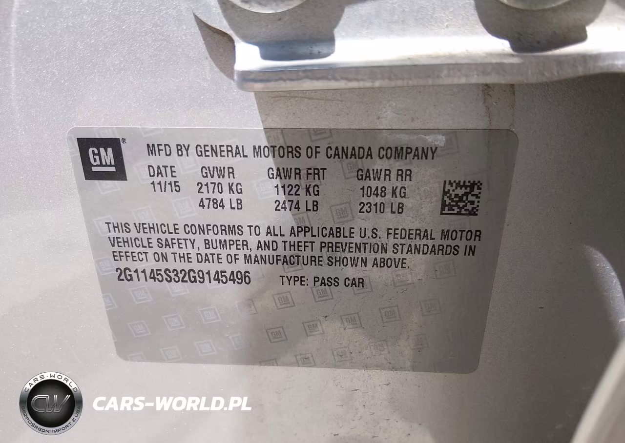 2016 Chevrolet Impala 2Lz VIN:2G1145S32G9145496 - 9