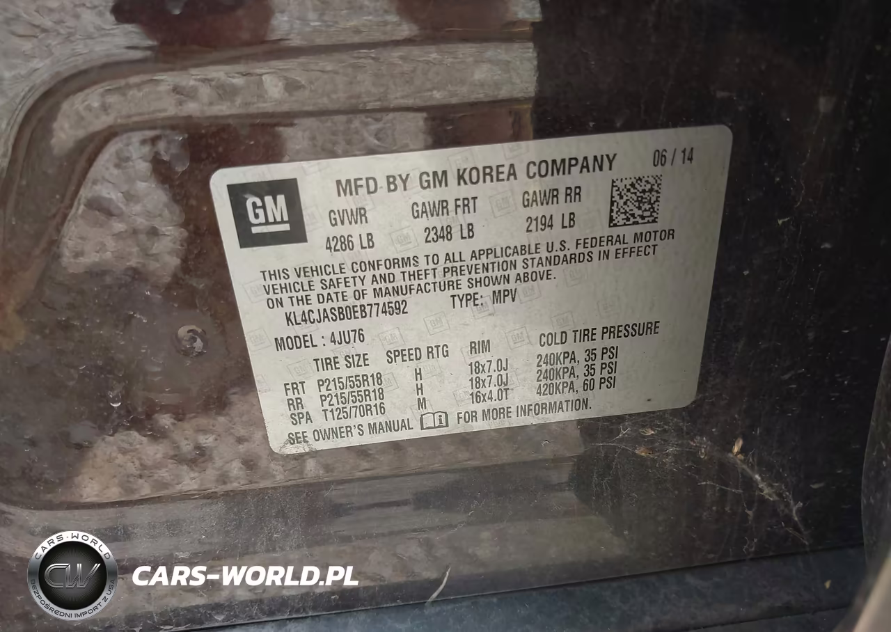 2014 Buick Encore VIN:KL4CJASB0EB774592 - 9