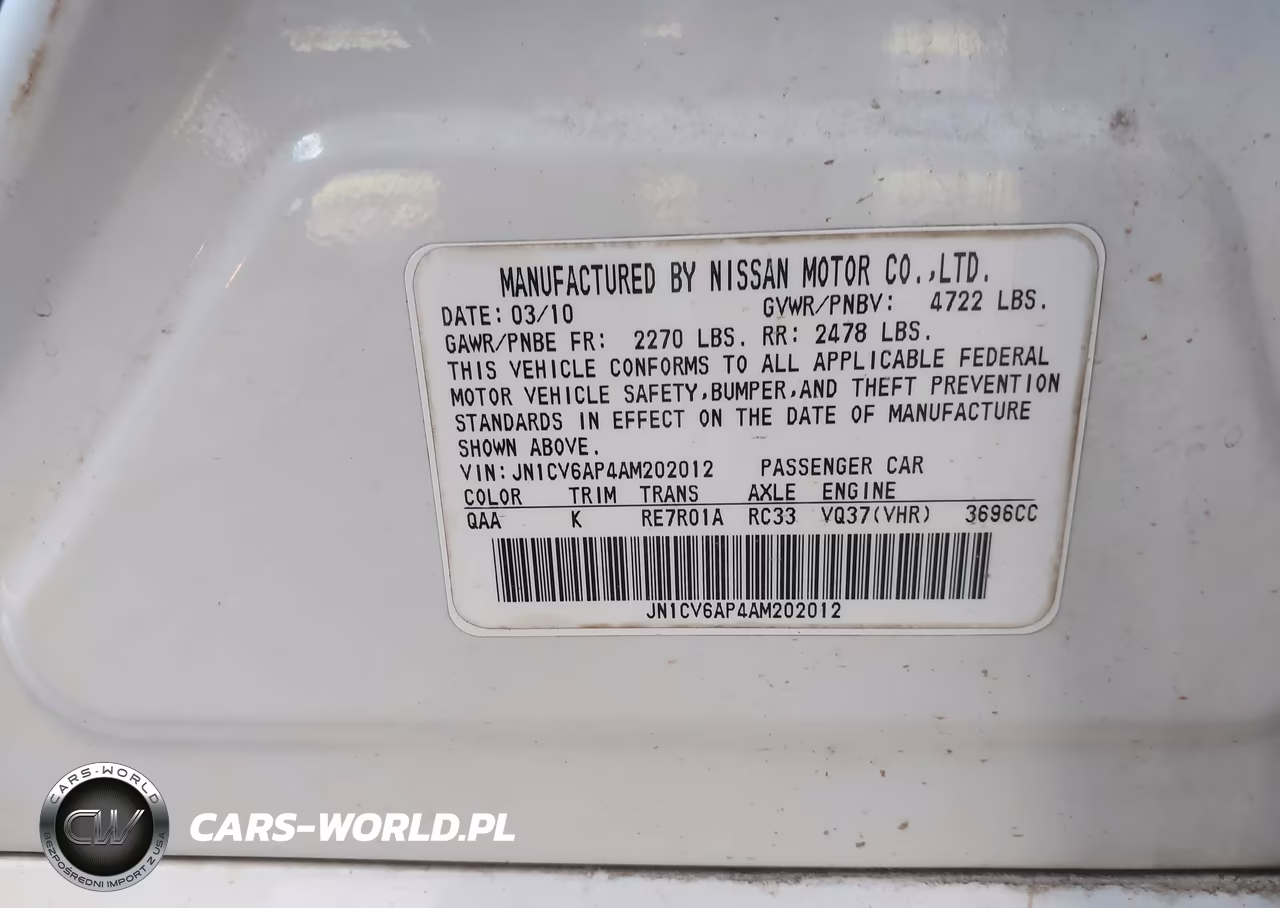 2010 Infiniti G37 Journey VIN:JN1CV6AP4AM202012 - 9