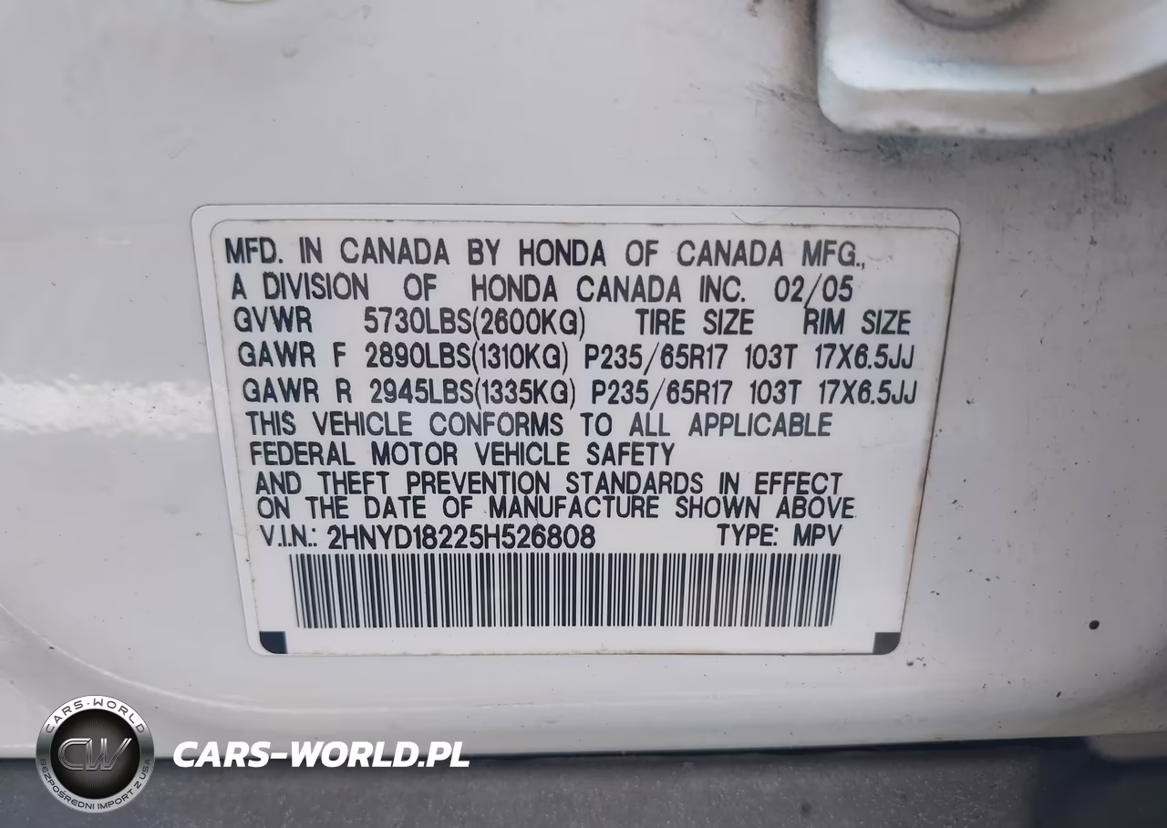 2005 Acura Mdx VIN:2HNYD18225H526808 - 9