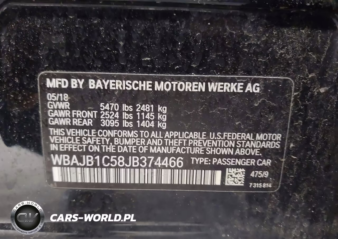 2018 BMW 530E xDrive Iperformance VIN:WBAJB1C58JB374466 - 9