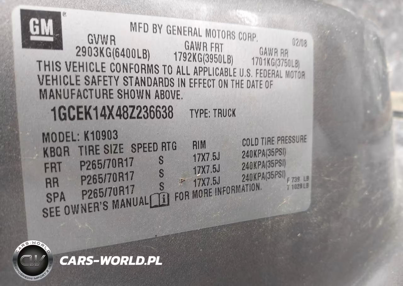 2008 Chevrolet Silverado 1500 Work Truck VIN:1GCEK14X48Z236638 - 9