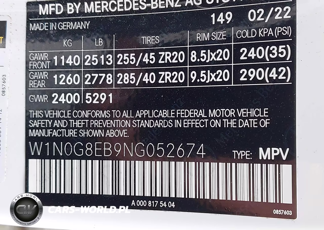 2022 Mercedes-Benz Glc 300 4Matic Suv VIN:W1N0G8EB9NG052674 - 9
