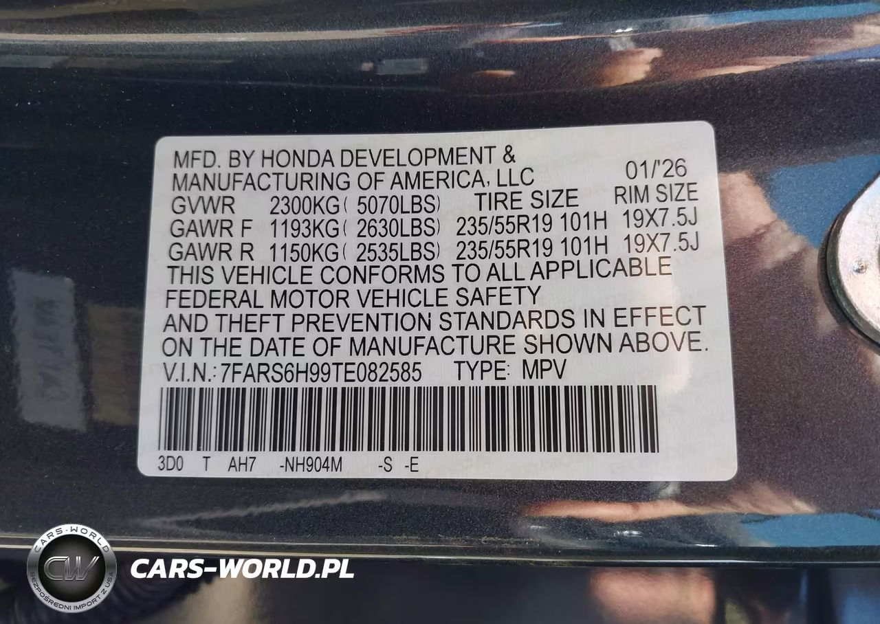 2026 Honda Cr-V Hybrid Awd Sport Touring VIN:7FARS6H99TE082585 - 9