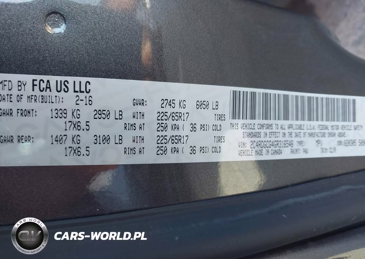 2016 Dodge Grand Caravan Sxt VIN:2C4RDGCG4GR316546 - 9