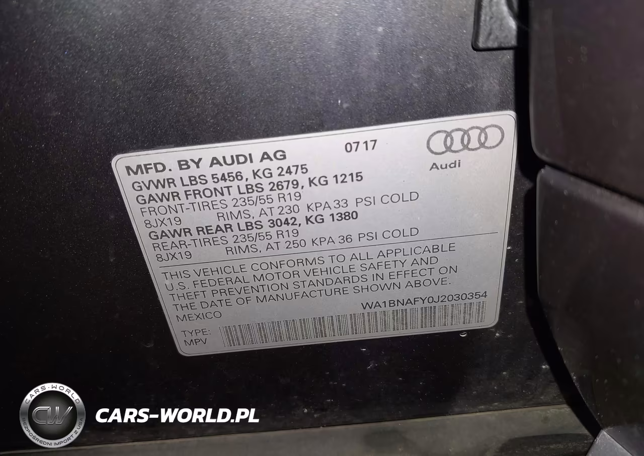 2018 Audi Q5 VIN:WA1BNAFY0J2030354 - 9