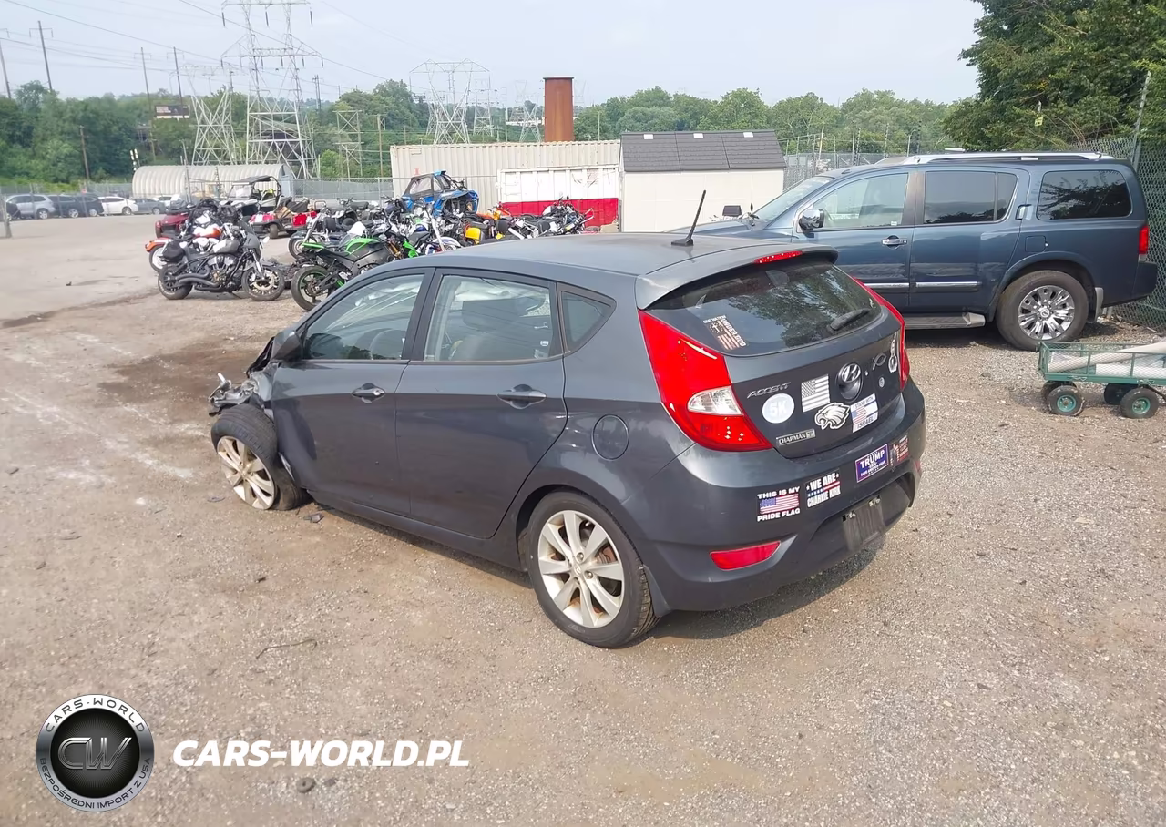 2012 Hyundai Accent Se VIN:KMHCU5AE8CU026198 - 3