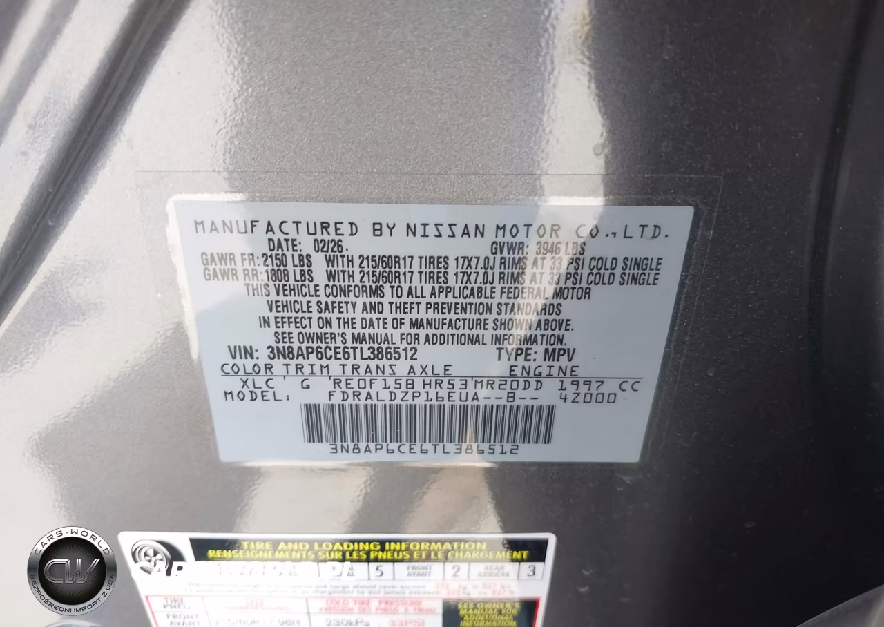 2026 Nissan Kicks Sv VIN:3N8AP6CE6TL386512 - 9