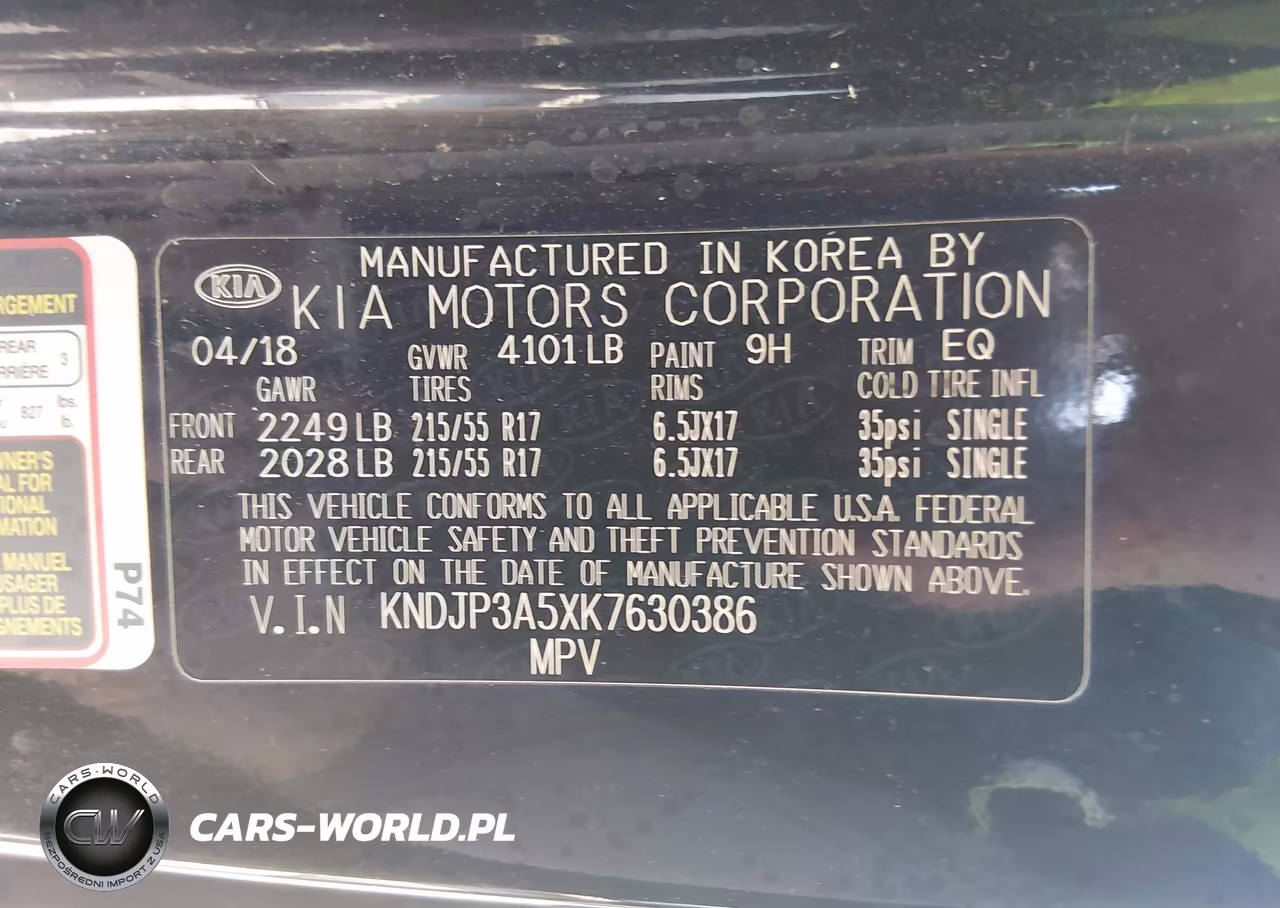2019 Kia Soul + VIN:KNDJP3A5XK7630386 - 9