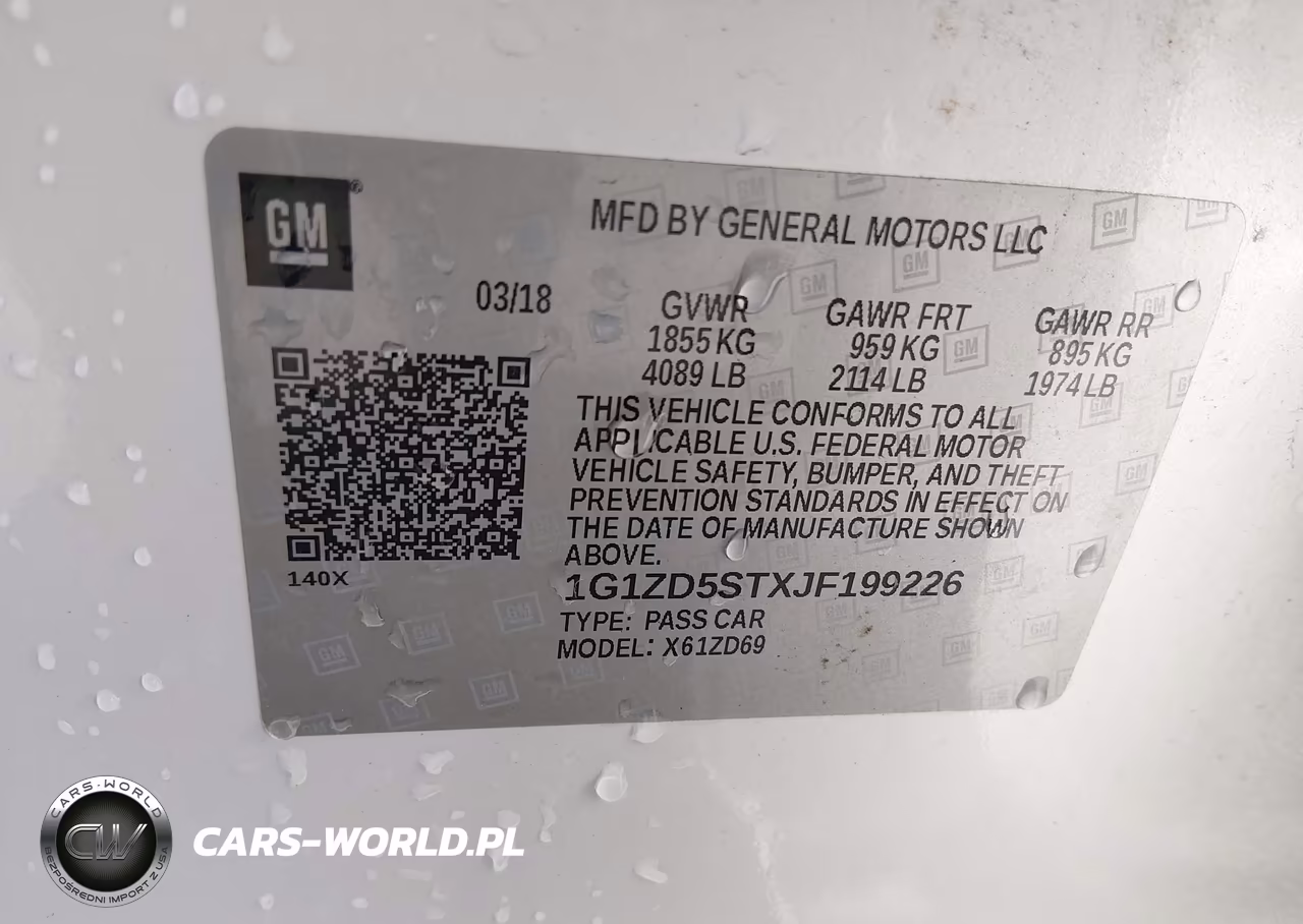 2018 Chevrolet Malibu Lt VIN:1G1ZD5STXJF199226 - 9
