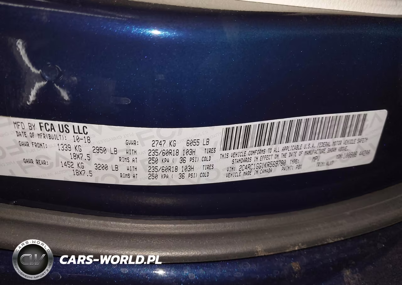 2019 Chrysler Pacifica Limited VIN:2C4RC1GG1KR569780 - 9