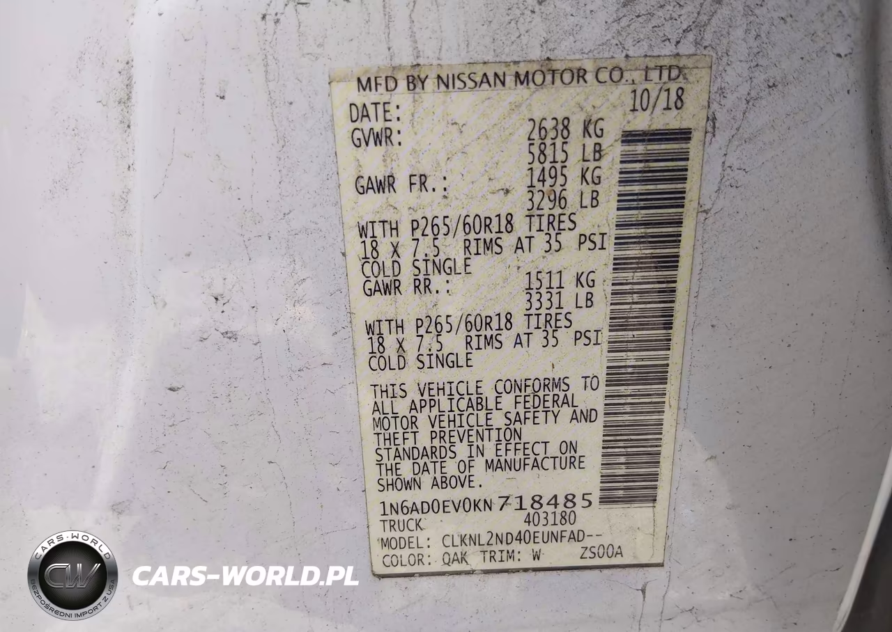 2019 Nissan Frontier Sv VIN:1N6AD0EV0KN718485 - 9