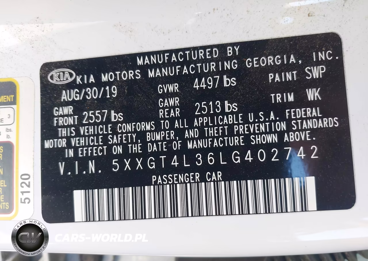 2020 Kia Optima Lx VIN:5XXGT4L36LG402742 - 9