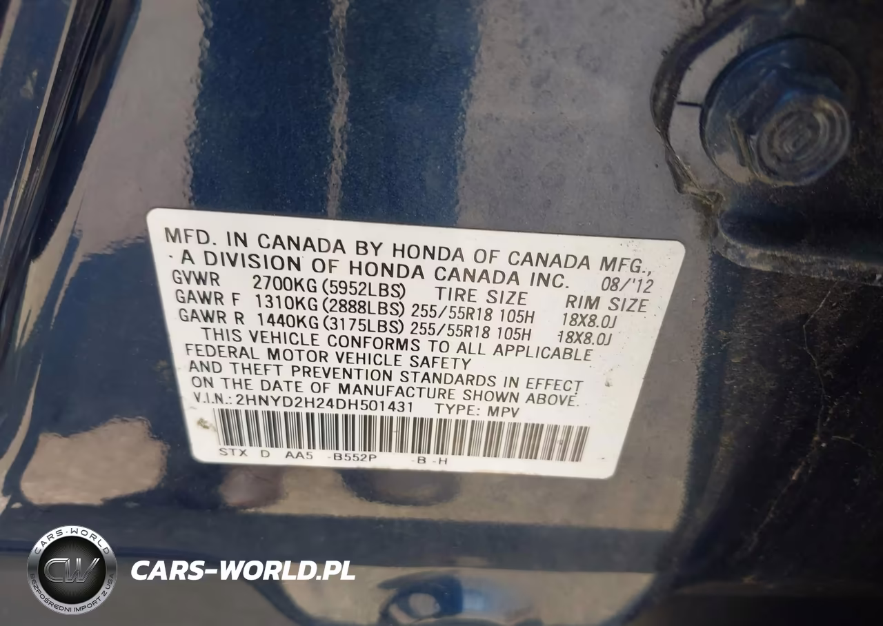2013 Acura Mdx VIN:2HNYD2H24DH501431 - 9