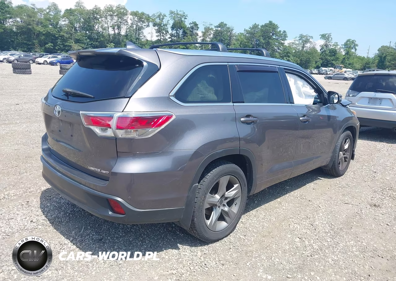 2015 Toyota Highlander Limited V6 VIN:5TDDKRFH6FS131565 - 4