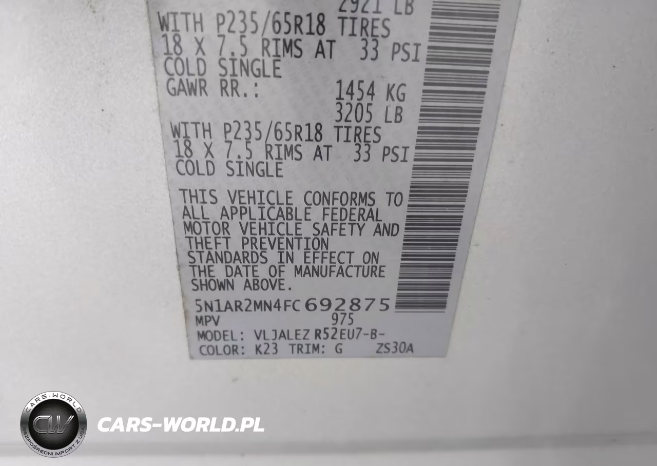 2015 NISSAN PATHFINDER S VIN:5N1AR2MN4FC692875 - 9