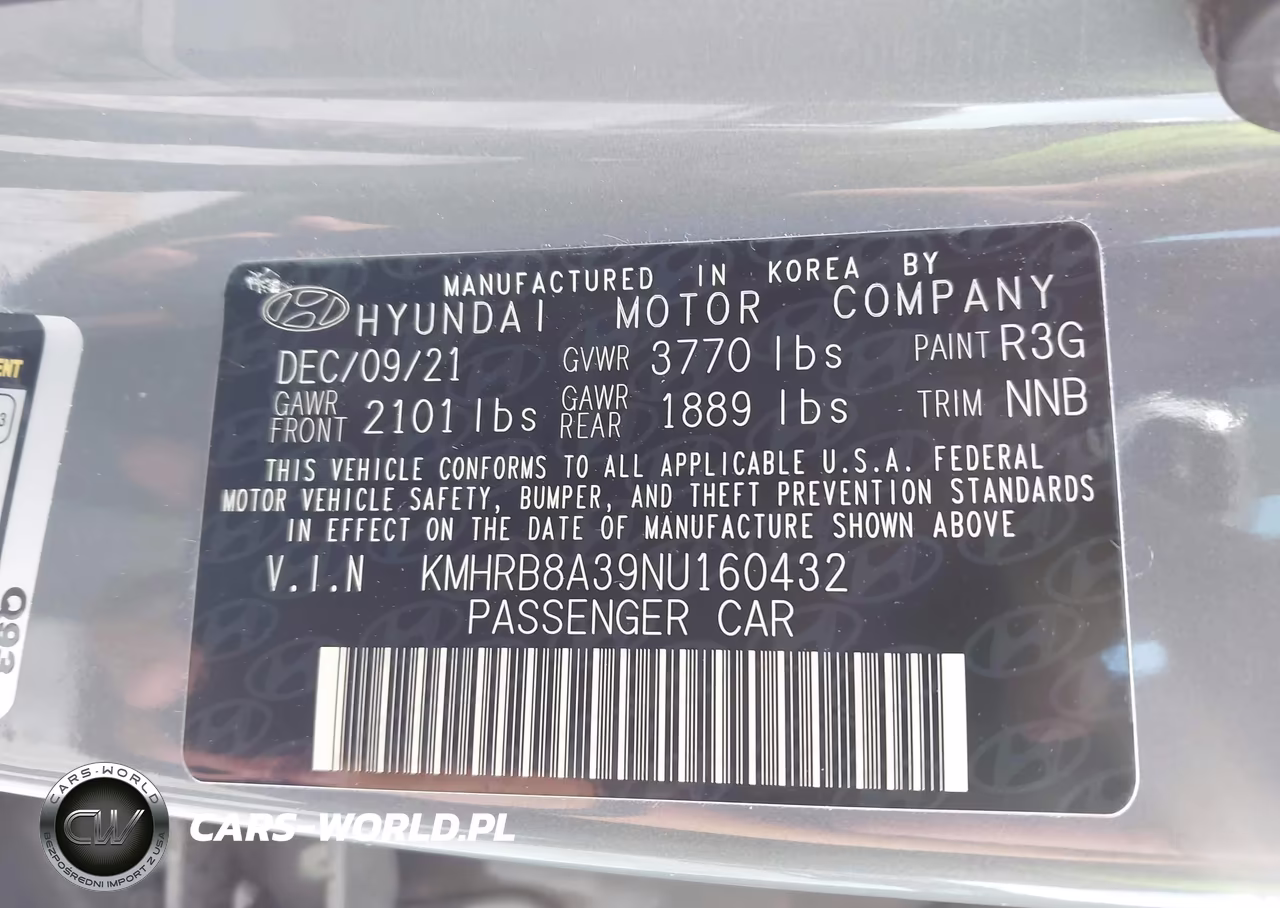 2022 Hyundai Venue Se VIN:KMHRB8A39NU160432 - 9