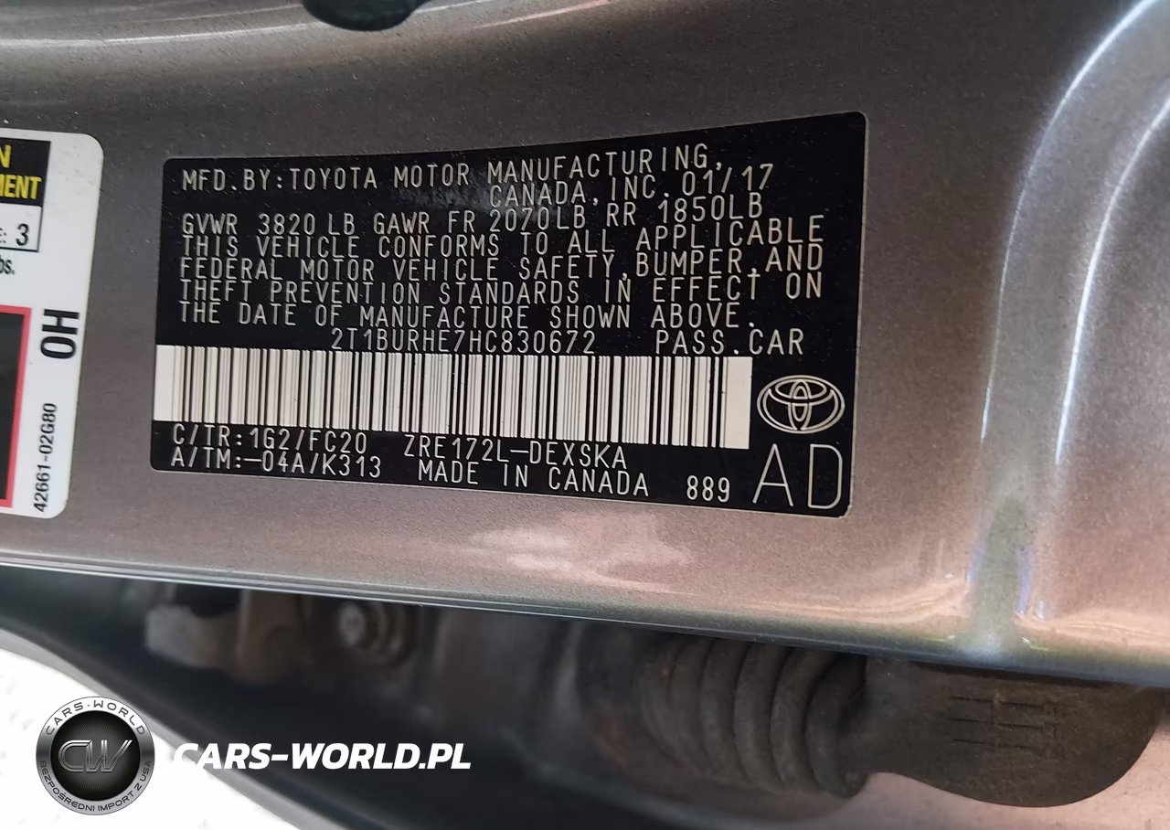 2017 Toyota Corolla Se VIN:2T1BURHE7HC830672 - 9