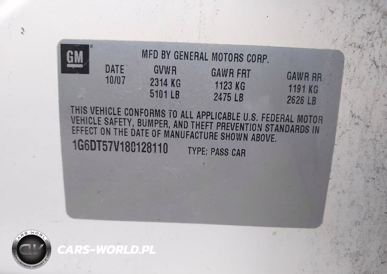 2008 Cadillac Cts Awd W-1Sb VIN:1G6DT57V180128110 - 9