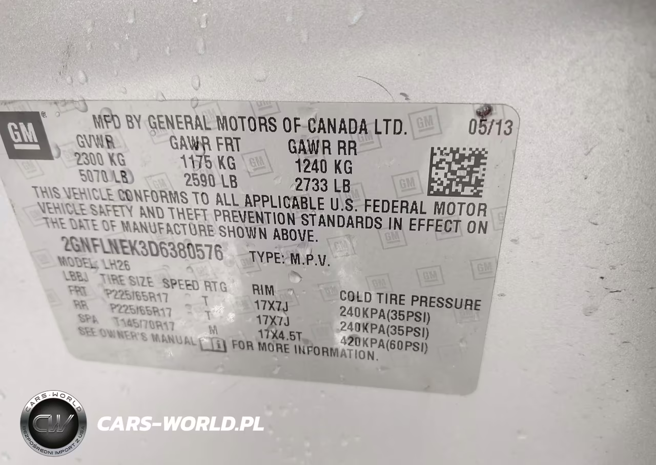 2013 Chevrolet Equinox Lt VIN:2GNFLNEK3D6380576 - 9
