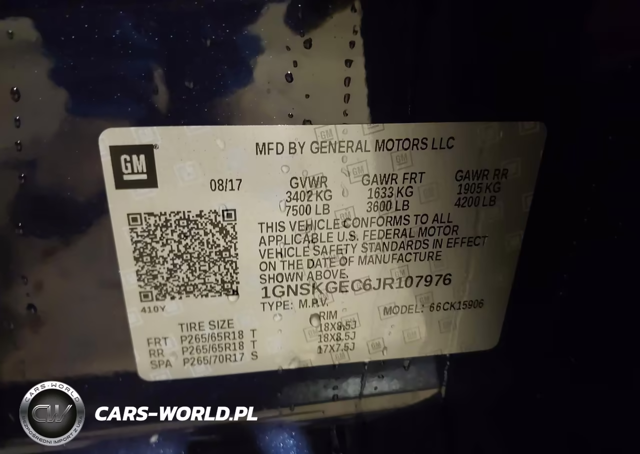 2018 Chevrolet Suburban Ls VIN:1GNSKGEC6JR107976 - 9