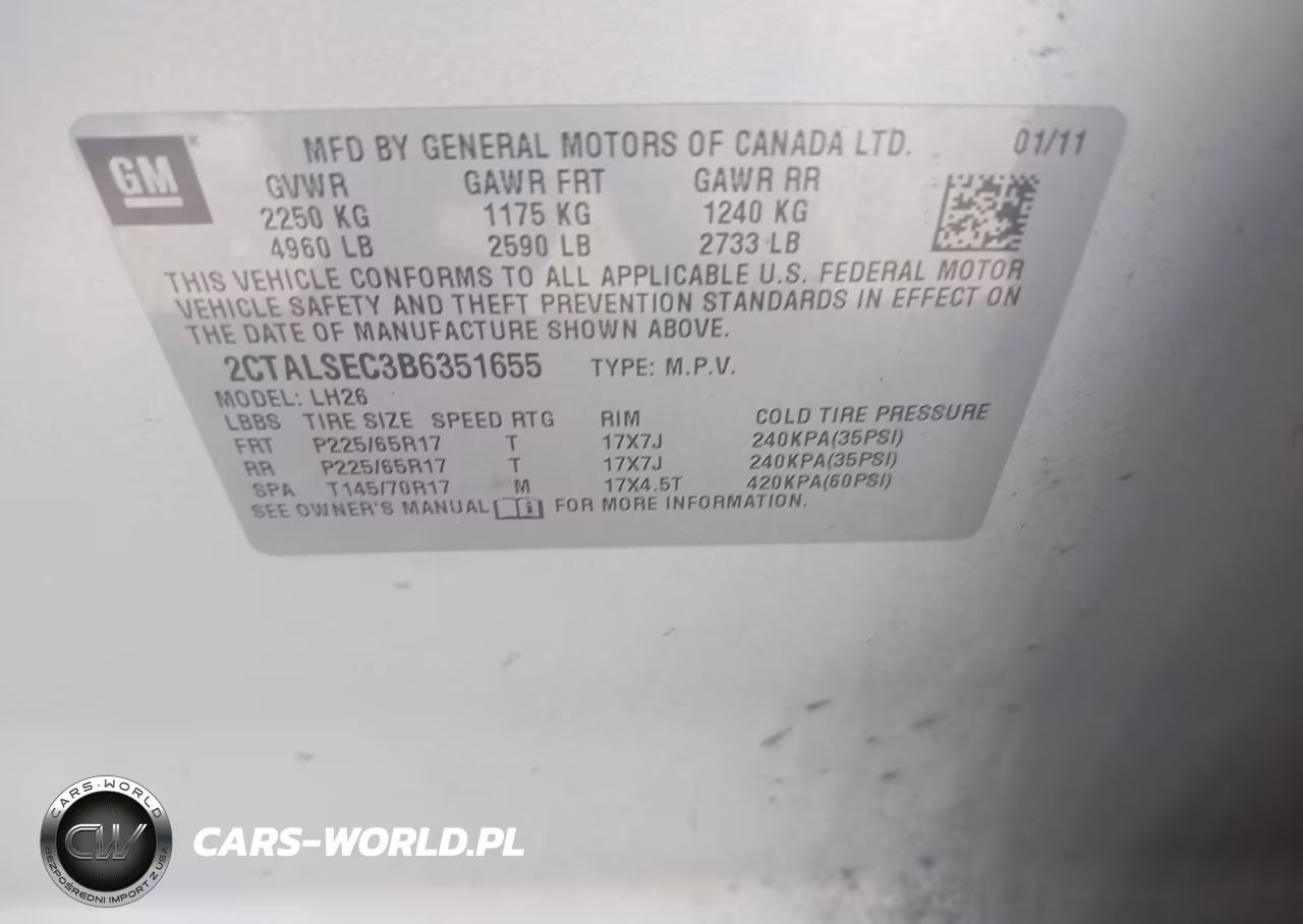 2011 GMC Terrain Sle-2 VIN:2CTALSEC3B6351655 - 9