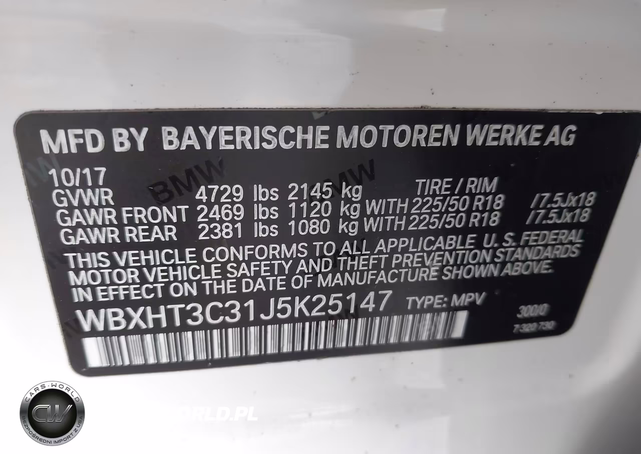 2018 BMW X1 xDrive28I VIN:WBXHT3C31J5K25147 - 9