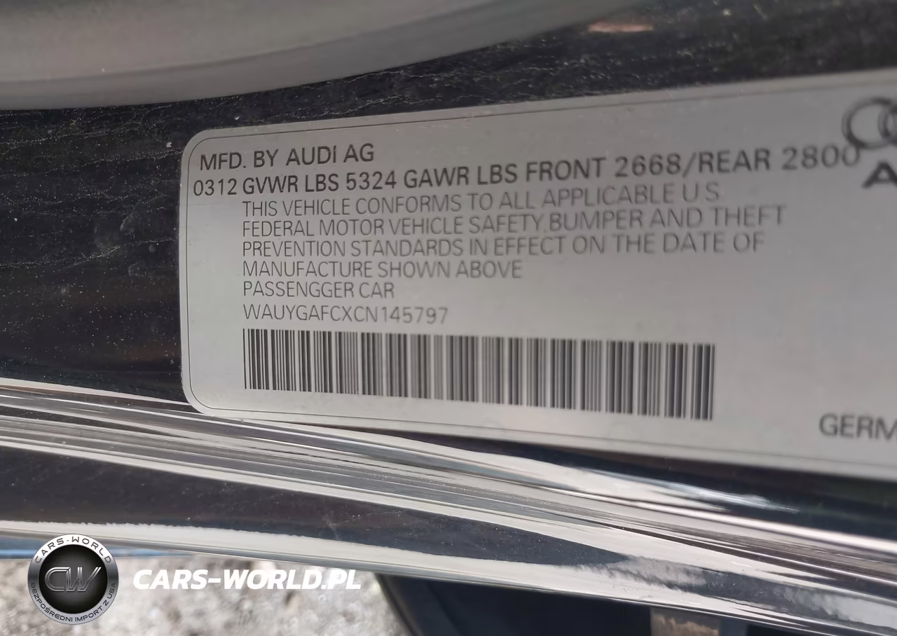 2012 Audi A7 3.0 Premium Plus VIN:WAUYGAFCXCN145797 - 9
