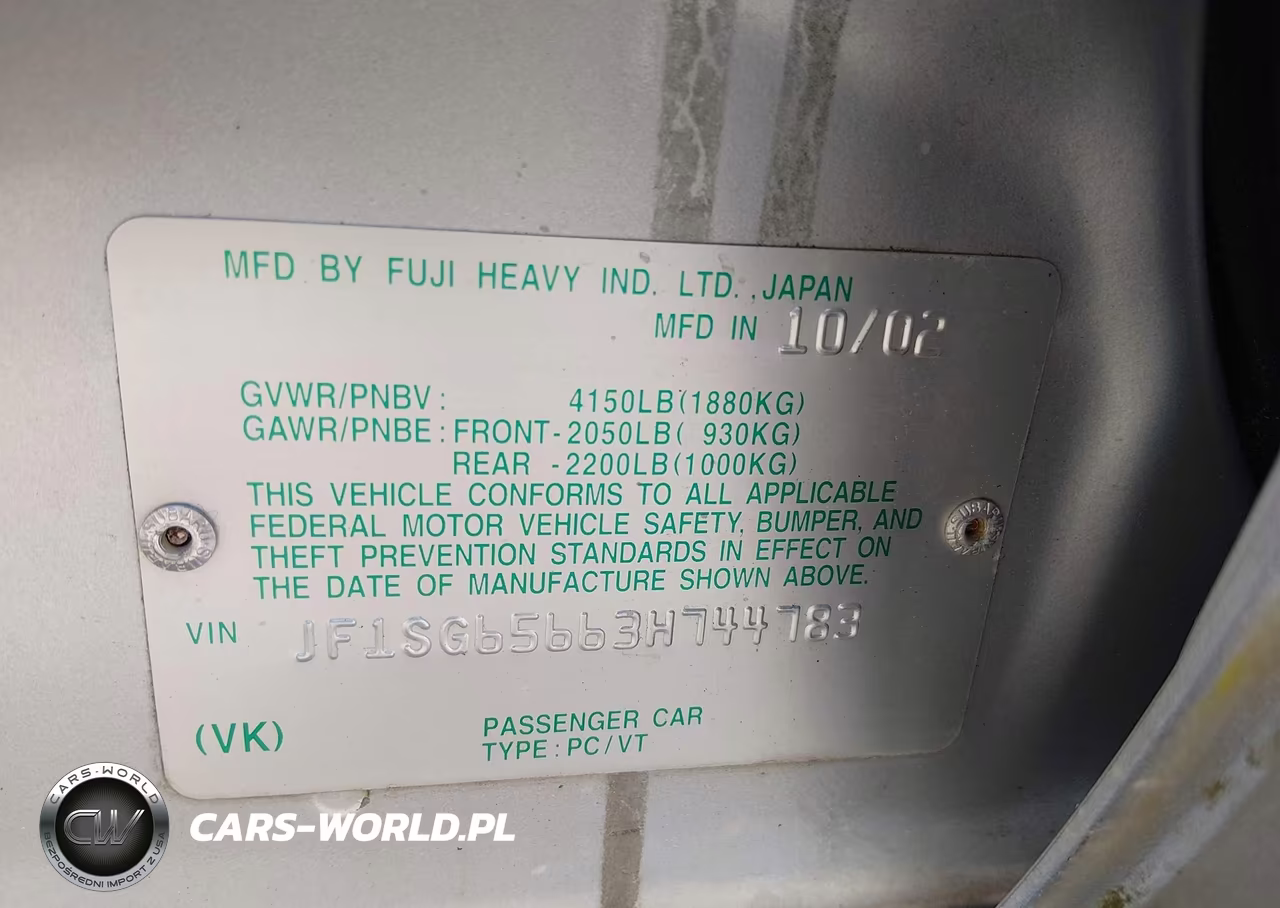 2003 Subaru Forester Xs VIN:JF1SG65663H744783 - 9