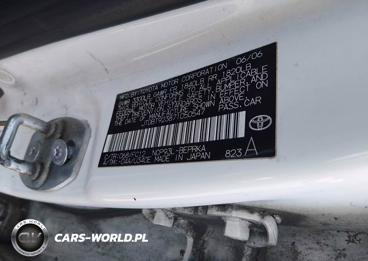 2007 Toyota Yaris VIN:JTDBT923871050547 - 9