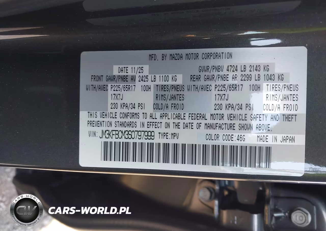 2025 Mazda Cx-5 2.5 S Preferred VIN:JM3KFBCM3S0797999 - 9
