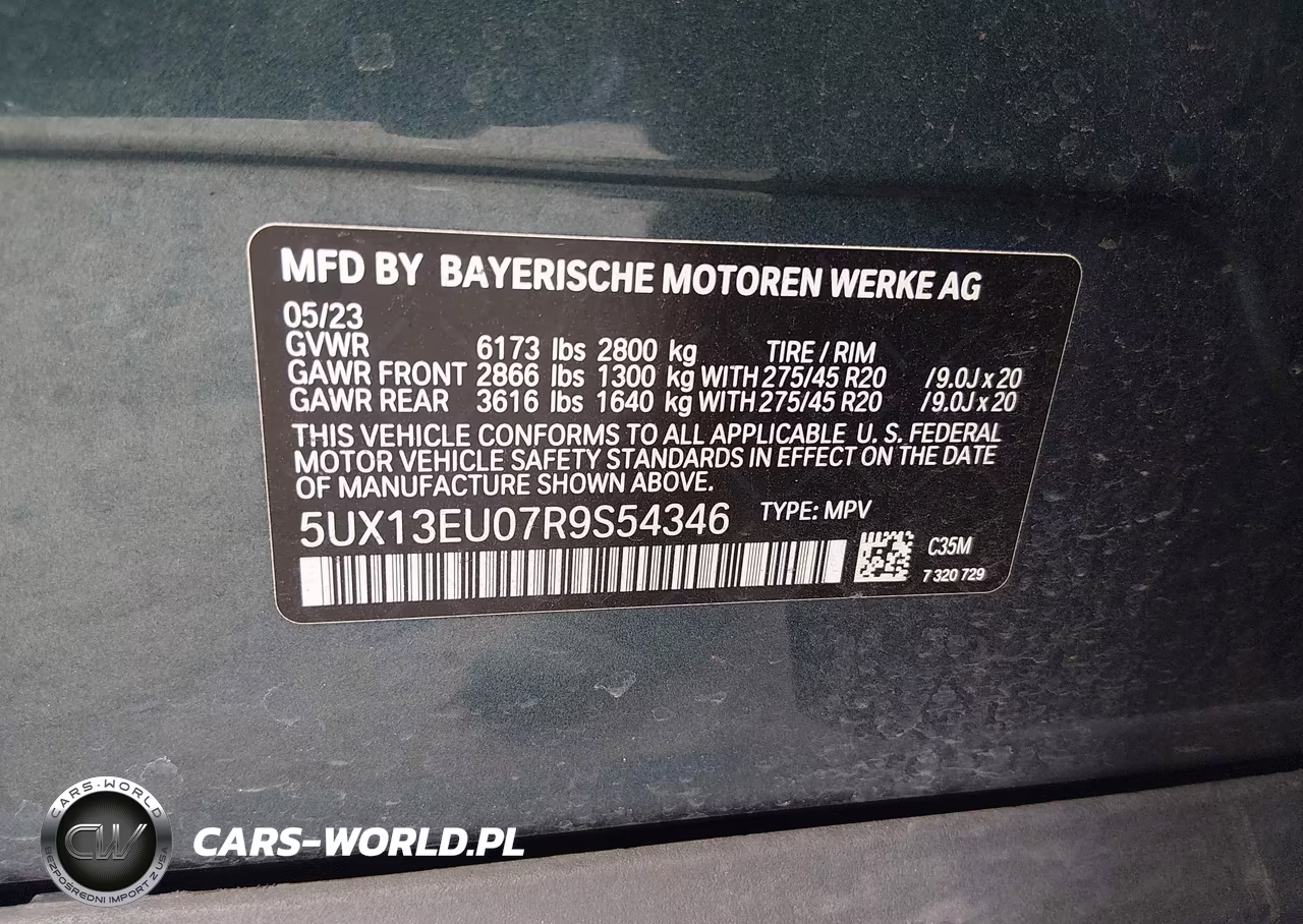 2024 BMW X5 Sdrive40I VIN:5UX13EU07R9S54346 - 9