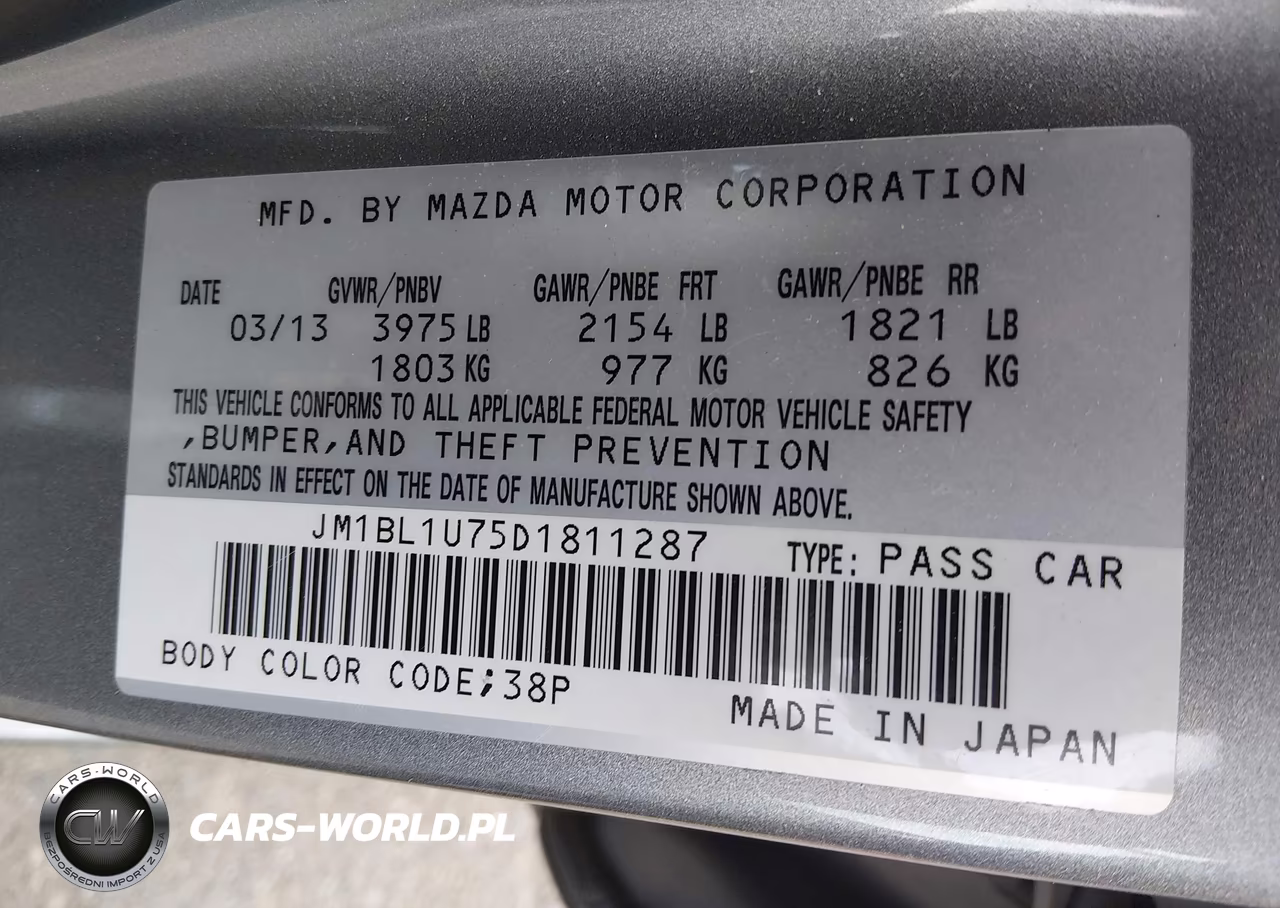 2013 Mazda Mazda3 I Sport VIN:JM1BL1U75D1811287 - 9