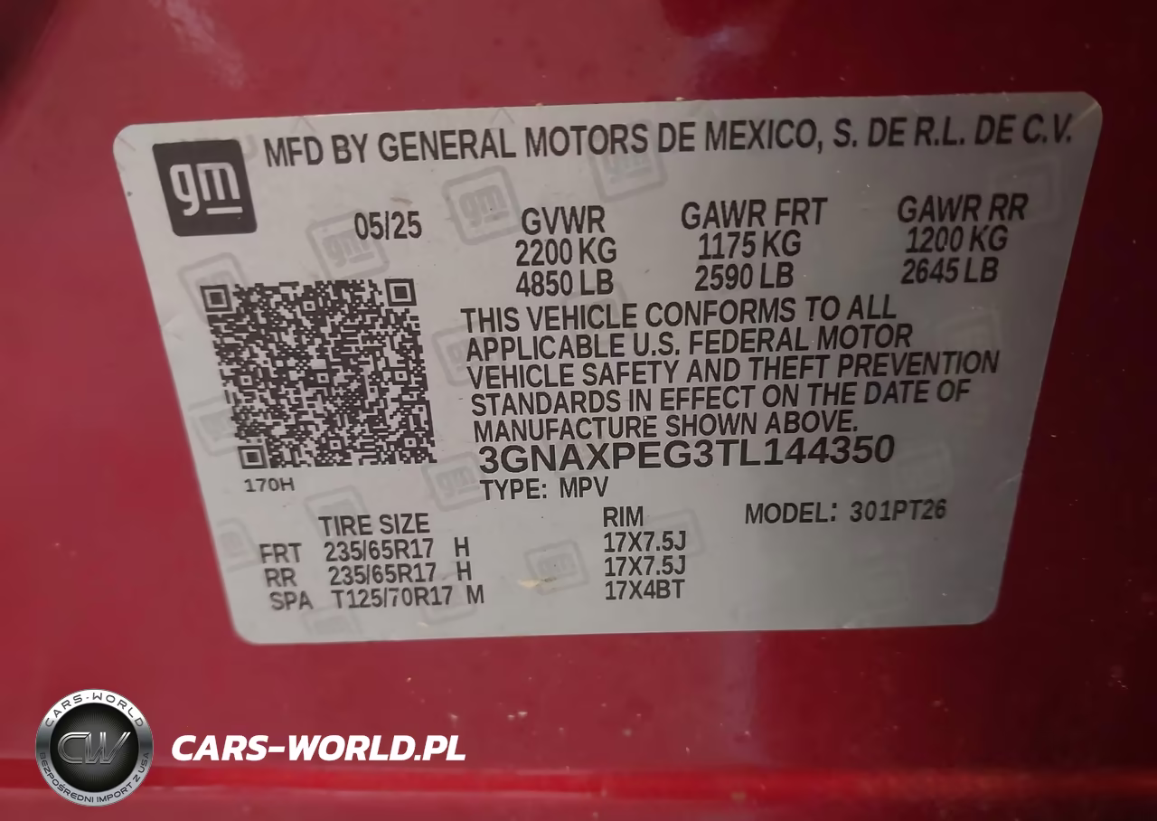 2026 Chevrolet Equinox Awd Lt VIN:3GNAXPEG3TL144350 - 9